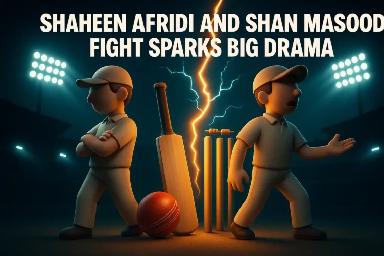 Shaheen Afridi and Shan Masood Fight Sparks Big Drama