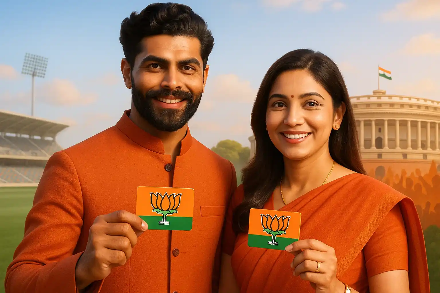 रवींद्र जडेजा बीजेपी में शामिल होने की रोमांचक गाथा