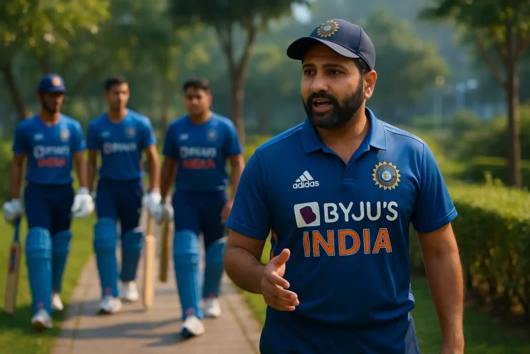 "Garden me ghumne wale ladke Rohit Sharma" are fearless