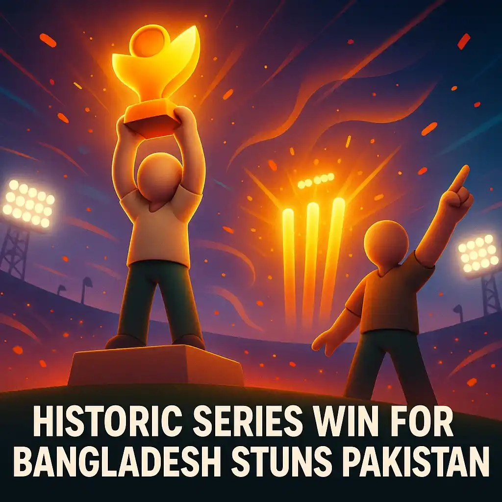 historic series win for Bangladesh