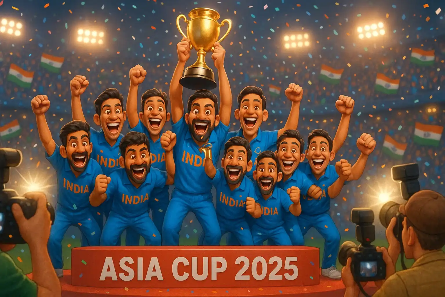 India Wins Asia Cup 2025, against Pakistan in Duabai
