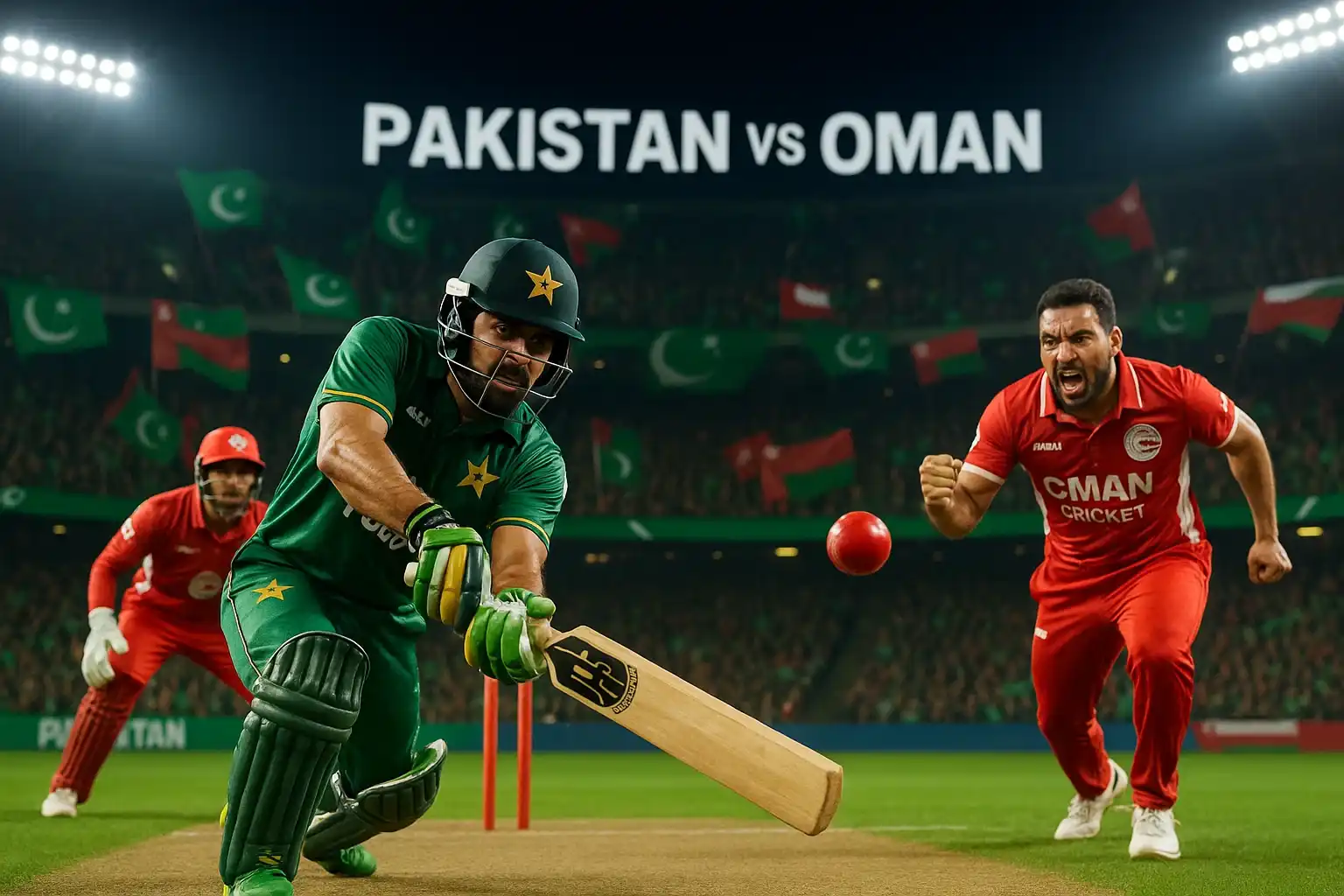 Pakistan vs Oman Asia Cup 2025 Dubai Cricket stadium