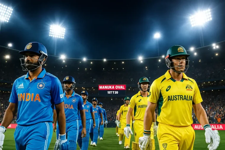 AUS vs IND 1st T20: High-Voltage Clash Kicks Off Aussie Tour