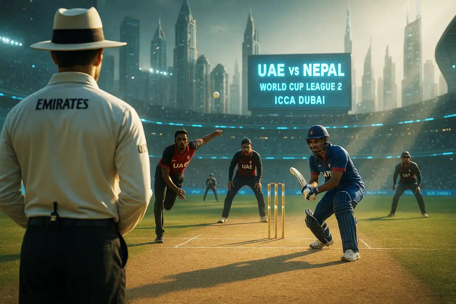 UAE vs Nepal World Cup League 2: Battle Heats Up in Dubai