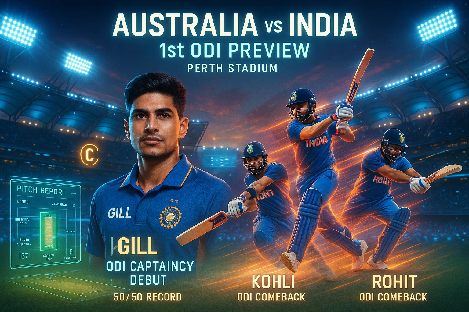 Australia vs India 1st ODI: Thrilling Series Opener in Perth