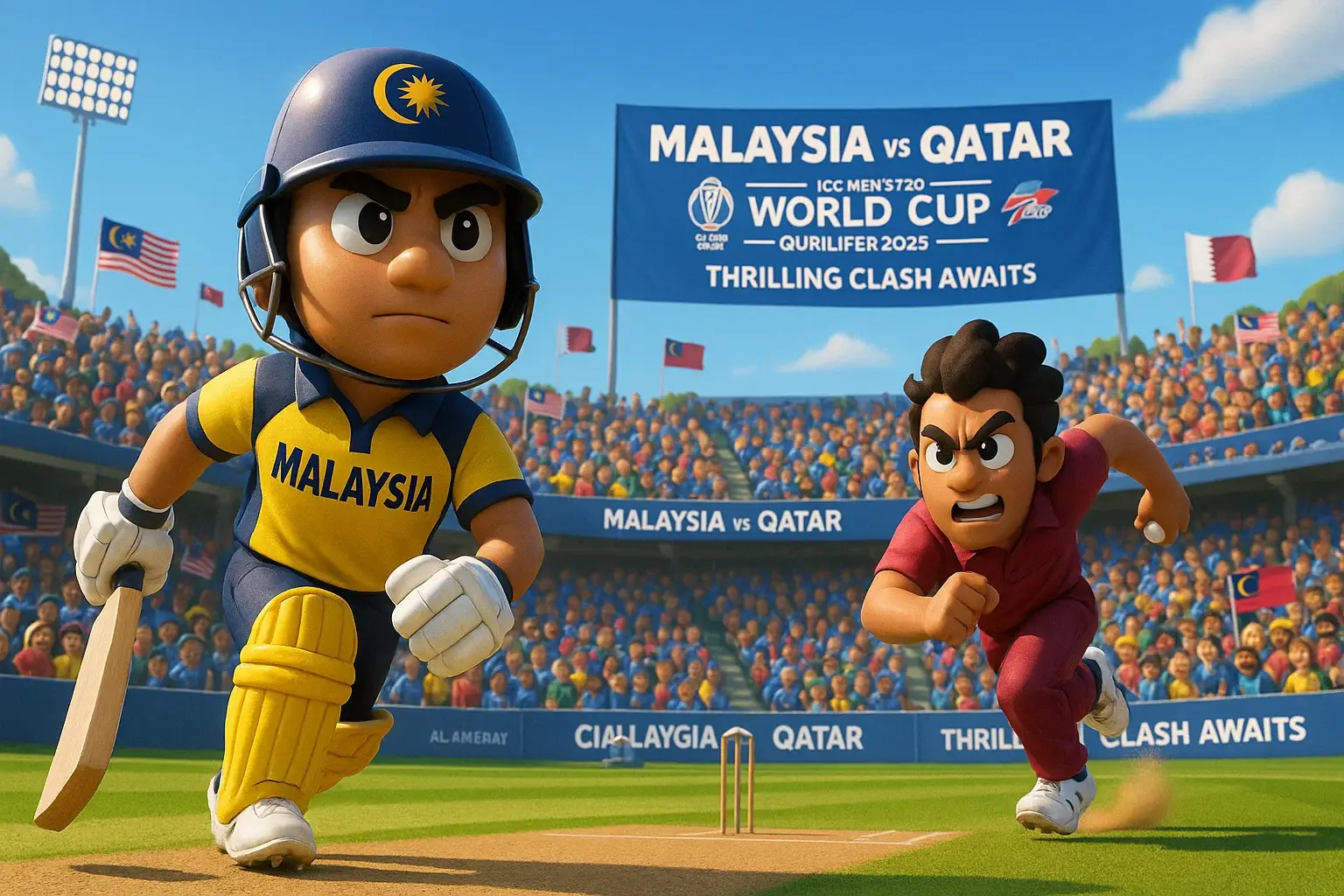 Malaysia Qatar cricket World Cup qualifier 2025