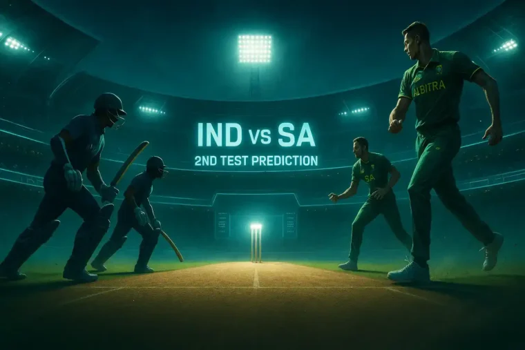 Ind vs SA 2nd Test Prediction_ High-Stakes Battle in Guwahati