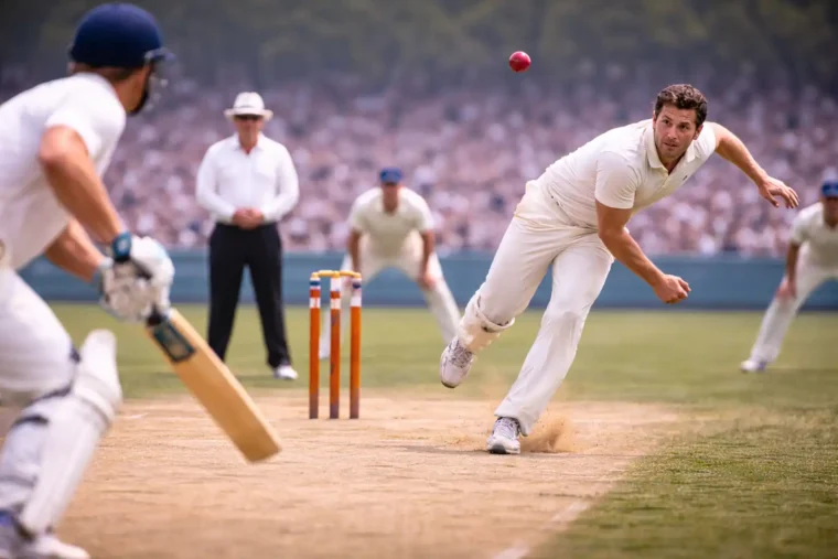 Role - photographer who is standing at the boundary and covering a full live cricket match - Next - Men Cricketers(Bowler or Batter or field or Umpire or Fan's) - angle - another live cricketing view