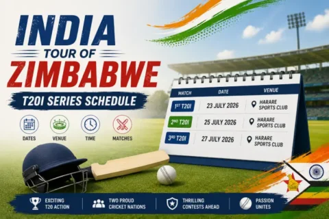 India tour of Zimbabwe 2026 Schedule