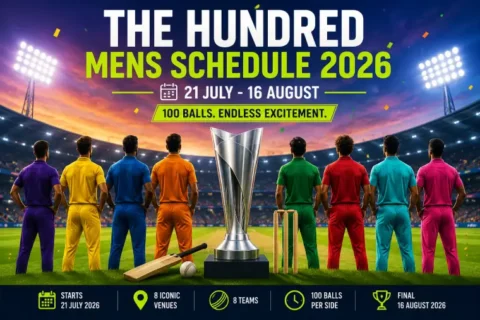 The Hundred Mens Schedule 2026: Full Fixtures & Dates