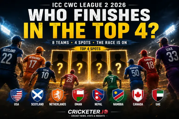 Who Finishes Top 4? ICC CWC League 2 2026 Outcome Prediction