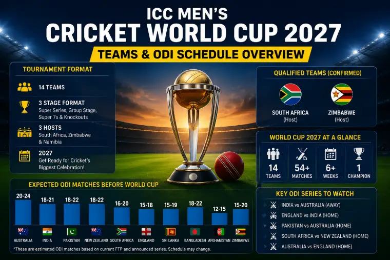 Who Plays Before WC? World Cup 2027 Teams and ODI Schedule