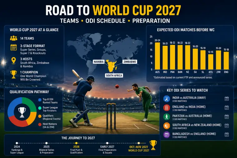 World Cup 2027 Teams and ODI Schedule